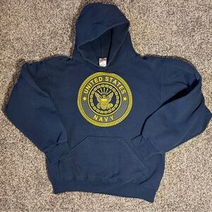 Vintage US Navy Soffe Hoodie|Adult Small